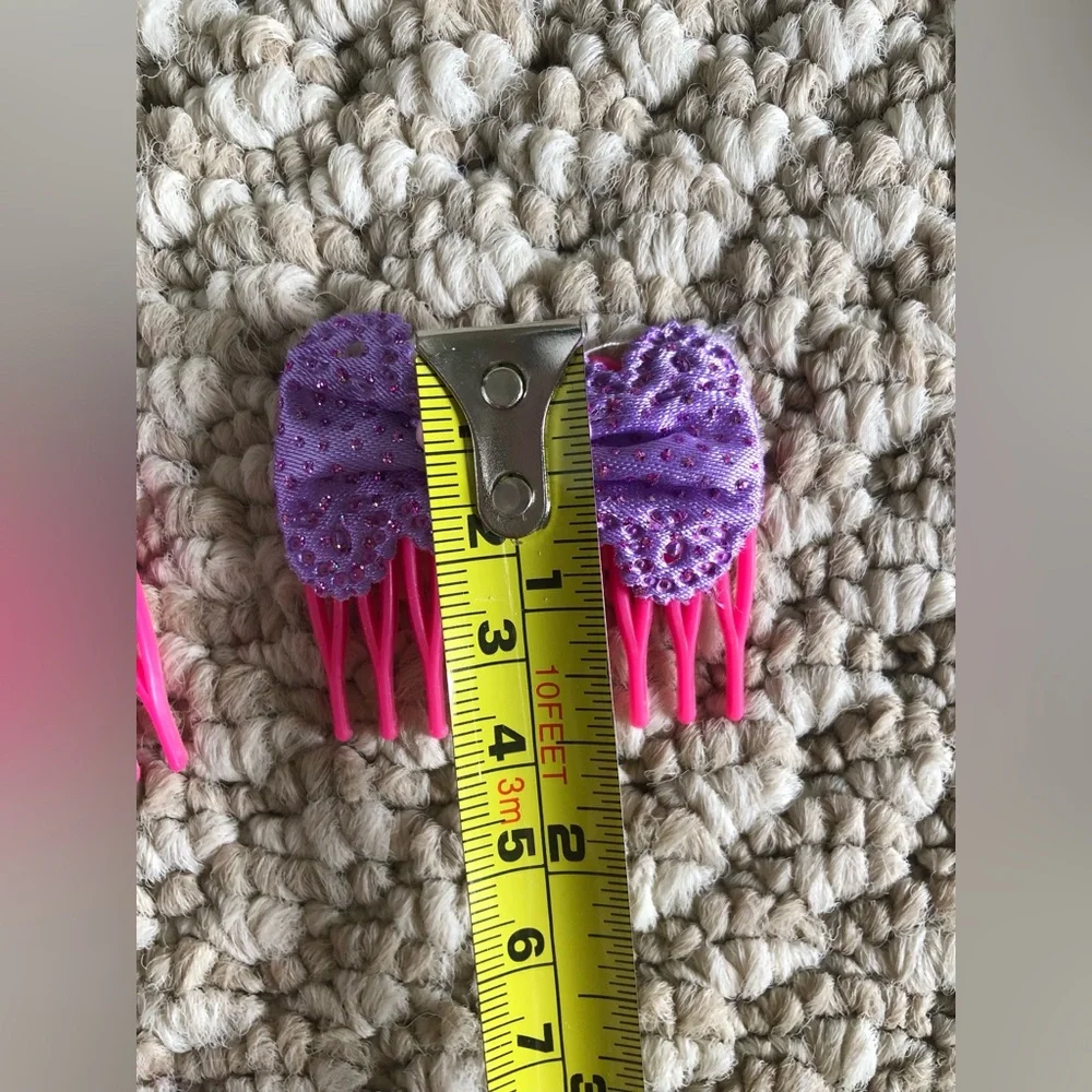 New Children’s Girls Sparkly Purple bow Hair side comb accessories